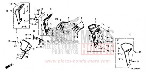 METER VISOR/SHROUD CB1000RAJ de 2018